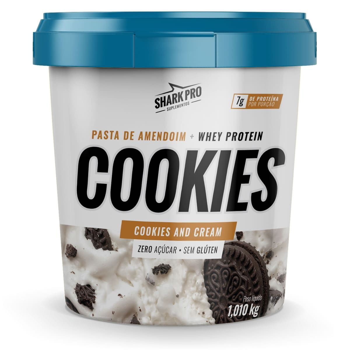 Pasta de Amendoim - 1010g Cookies and Cream - Shark Pro