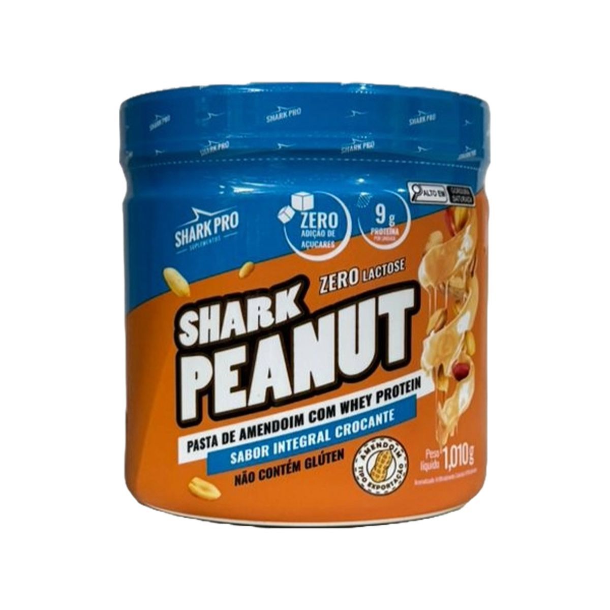 Pasta de Amendoim - 1010g Integral Crocante - Shark Pro Nutrition