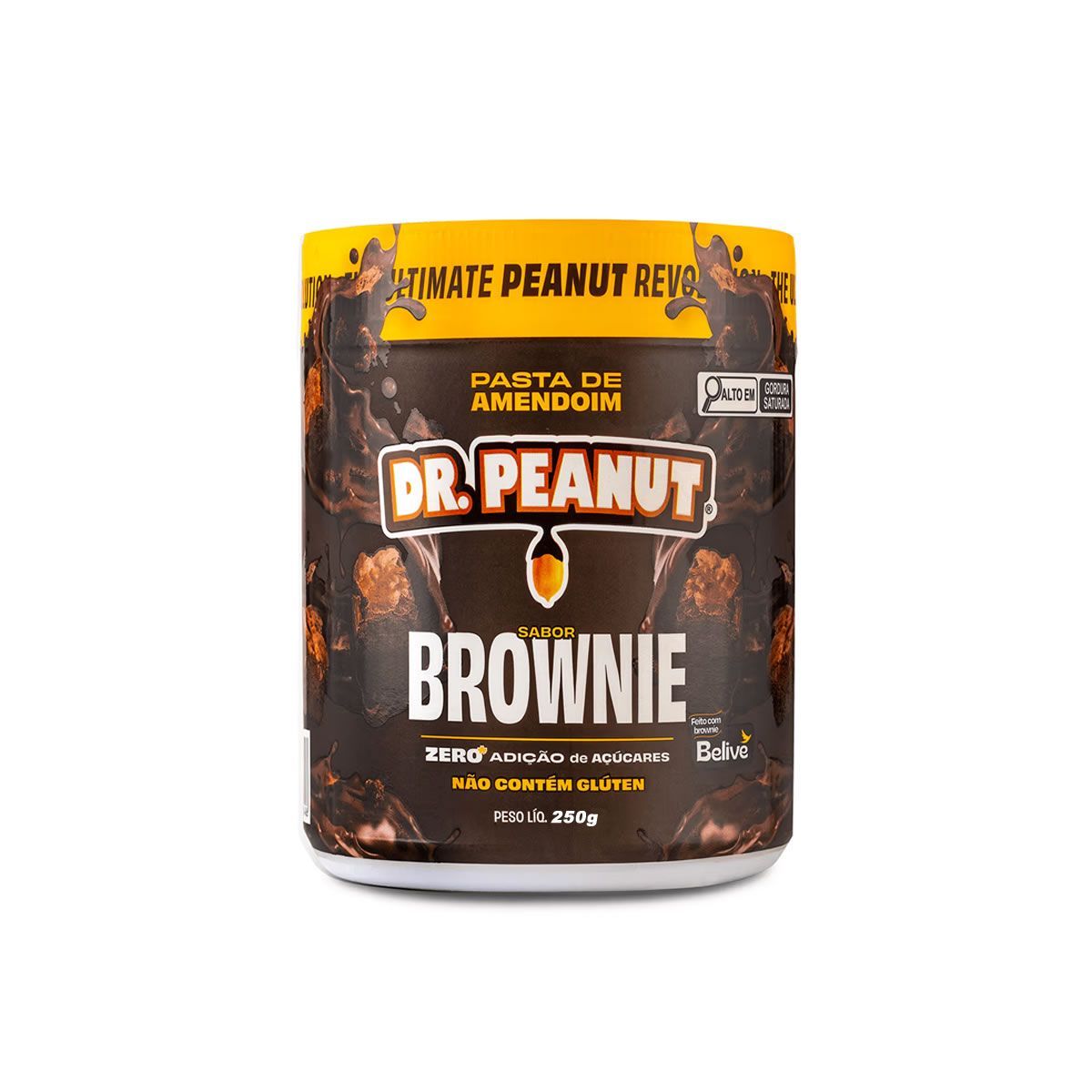 Pasta de Amendoim - 250g Brownie com Whey - Dr. Peanut