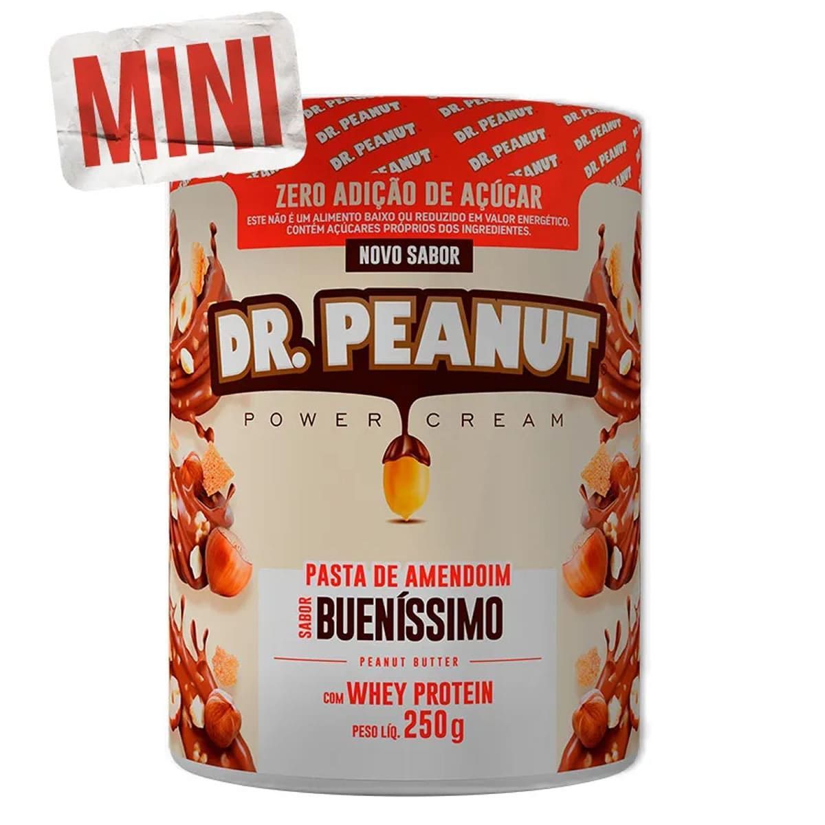 Pasta de Amendoim - 250g Buen�ssimo com Whey Protein - Dr. Peanut*** Data Venc. 12/10/2025