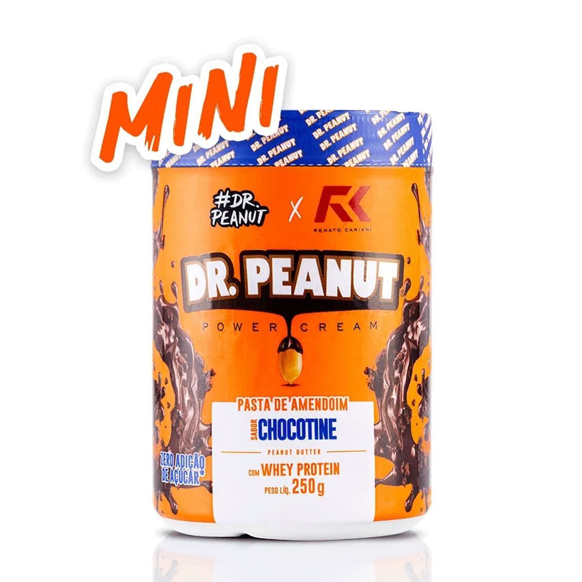 Pasta de Amendoim - 250g Chocotine com Whey - Dr. Peanut*** Data Venc. 30/06/2024