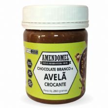 Pasta de Amendoim - 260g Chocolate Branco e Avel� Crocante - Amendomel