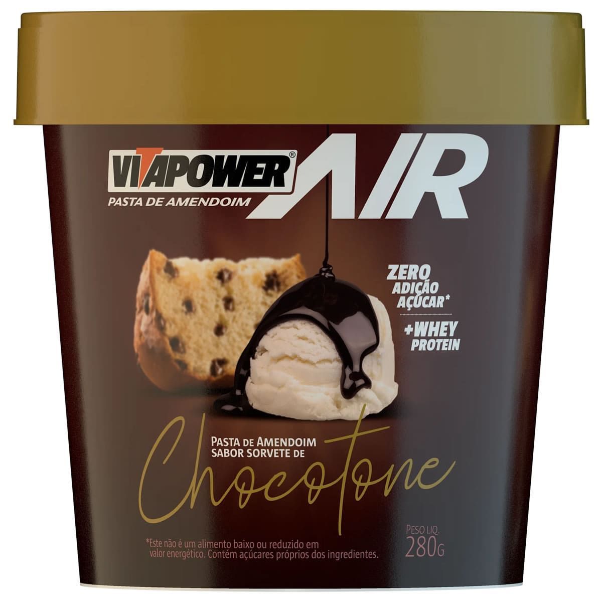 Pasta de Amendoim - 280g Chocotone Trufado - VitaPower Air*** Data Venc. 30/07/2024