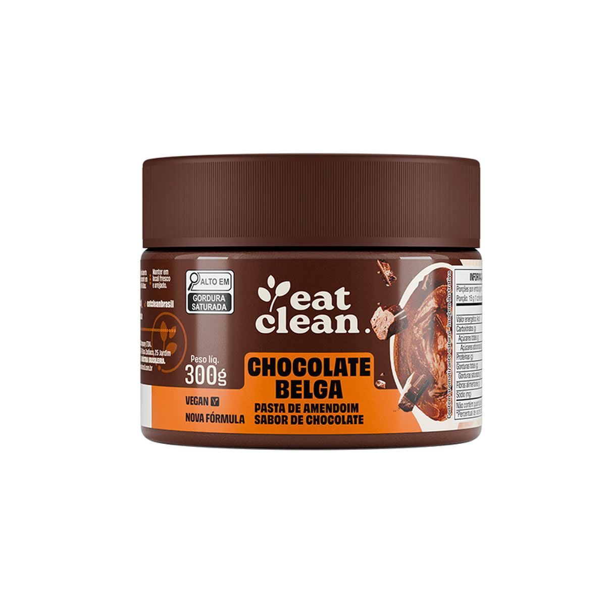 Pasta de Amendoim - 300g Chocolate Belga - Eat Clean