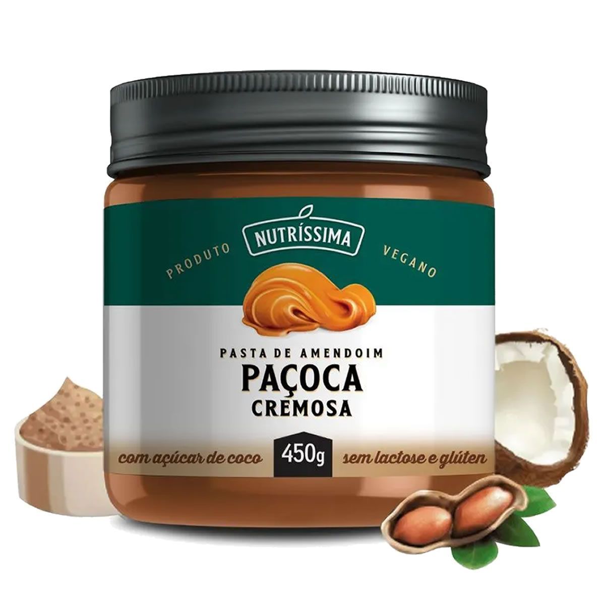 Pasta de Amendoim - 450g Pa�oca Cremosa - Nutr�ssima*** Data Venc. 26/05/2022