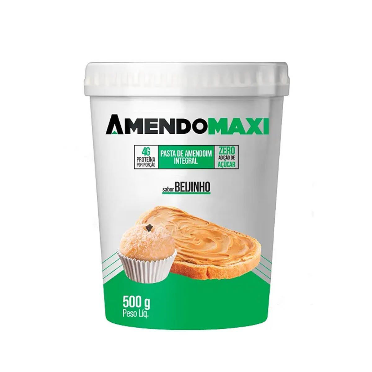 Pasta de Amendoim - 500g Beijinho - AmendoMaxi*** Data Venc. 28/12/2022