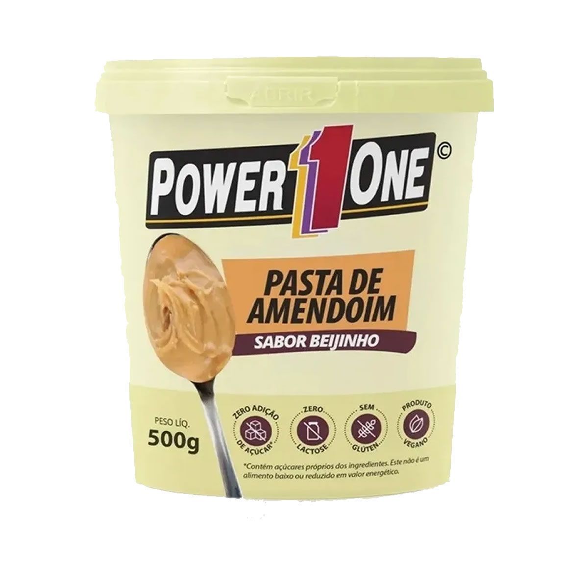 Pasta de Amendoim - 500g Beijinho - Power One*** Data Venc. 25/09/2022