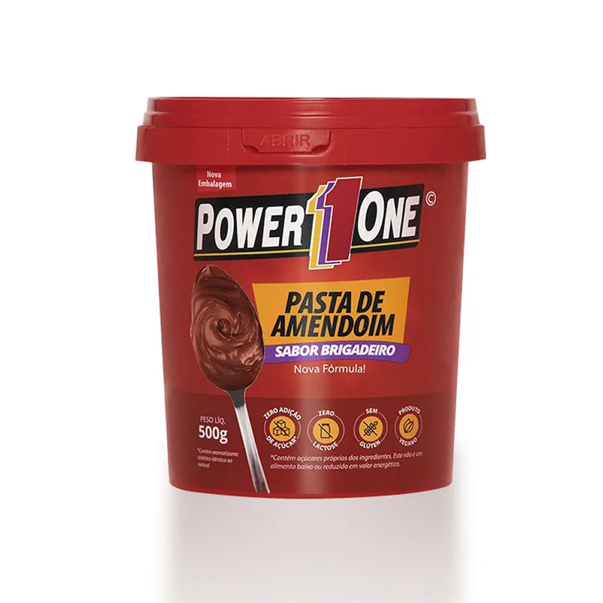 Pasta de Amendoim - 500g Brigadeiro - Power One*** Data Venc. 21/01/2025
