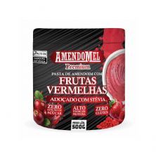 Pasta de Amendoim - 500g Com Frutas Vermelhas - Amendomel