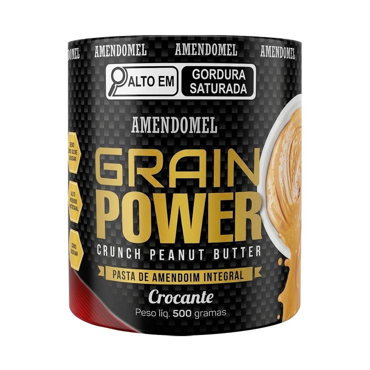 Pasta de Amendoim - 500g Integral Crocante - AmendoMel