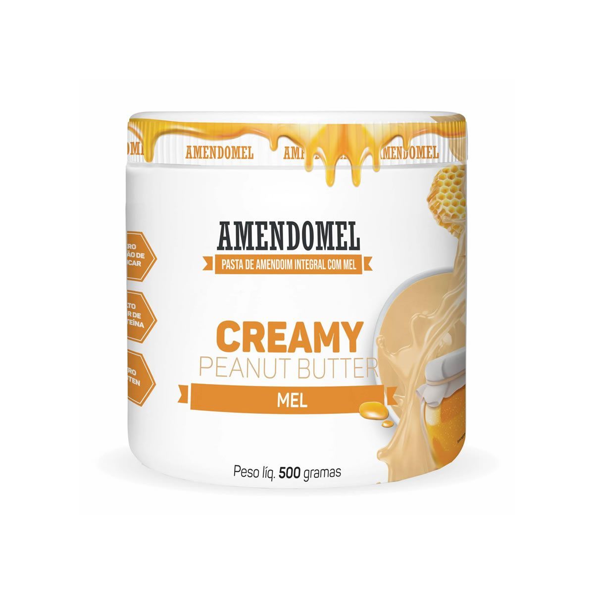 Pasta de Amendoim - 500g Mel - AmendoMel