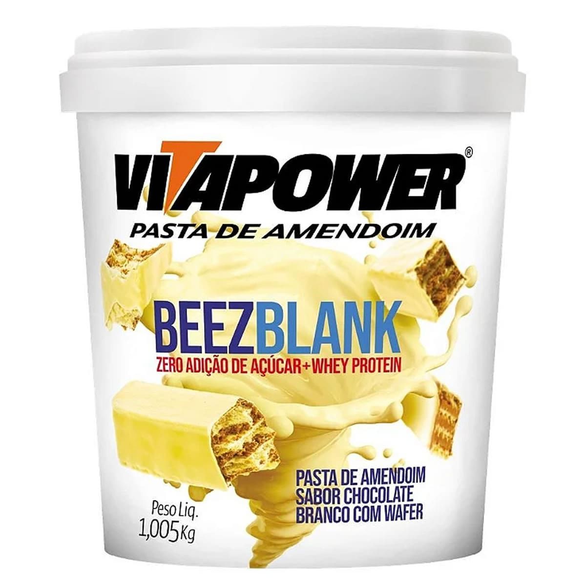 Pasta de Amendoim Integral - 1005g BeezBlank - VitaPower