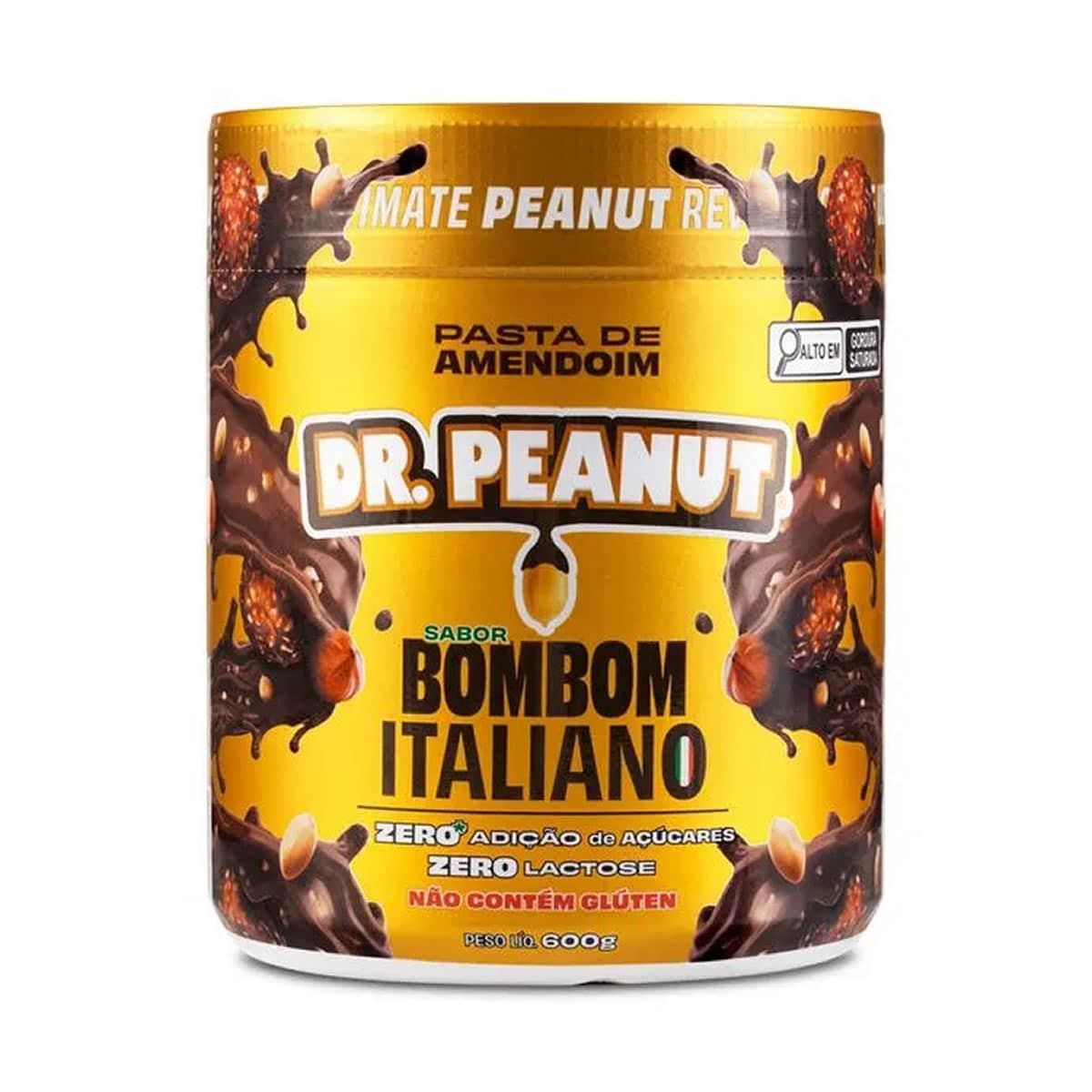 Pasta de Amendoim - 600g Bombom Italiano - Dr. Peanut*** Data Venc. 30/04/2025