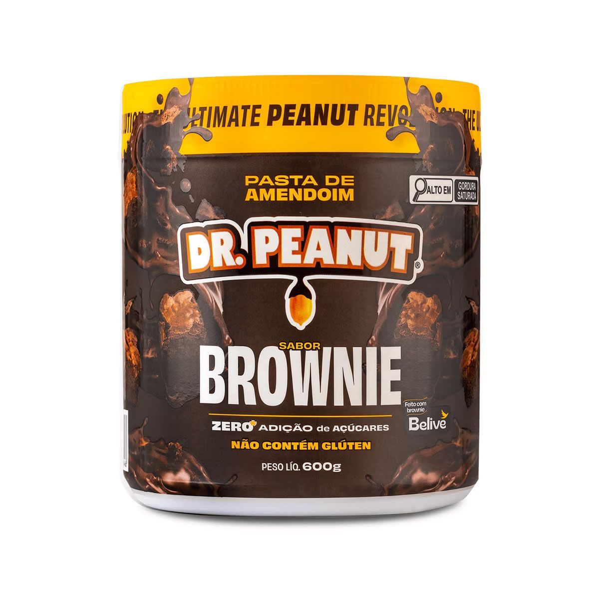 Pasta de Amendoim - 600g Brownie com Whey - Dr. Peanut