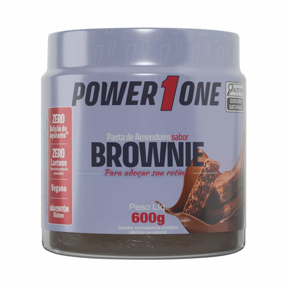 Pasta de Amendoim - 600g Brownie  - Power One*** Data Venc. 04/11/2025