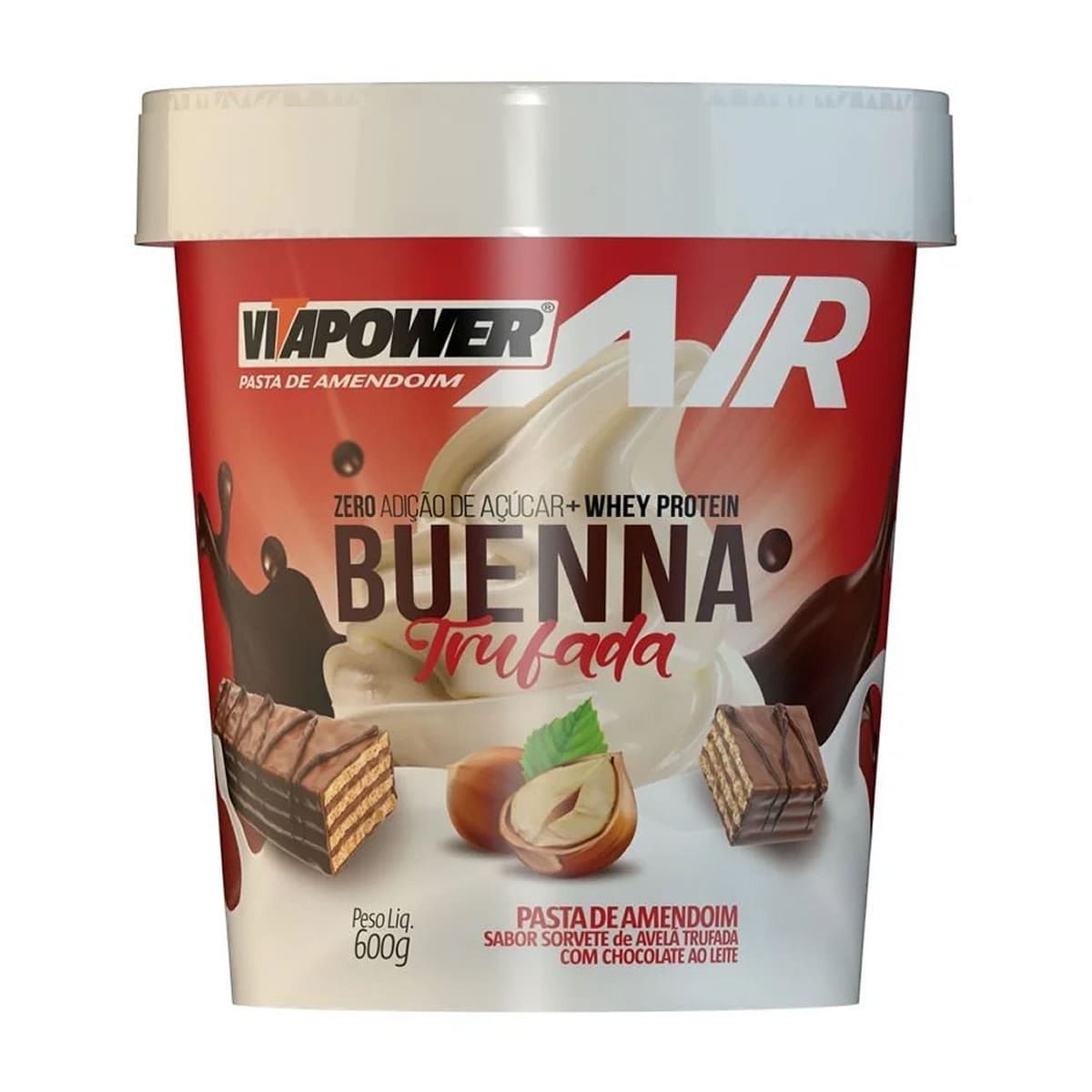 Pasta de Amendoim - 600g Buenna Trufada - VitaPower Air