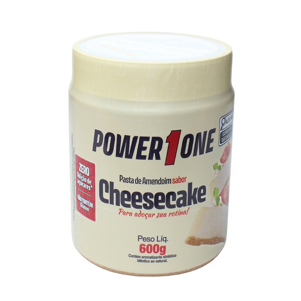 Pasta de Amendoim - 600g Cheesecake - Power1one