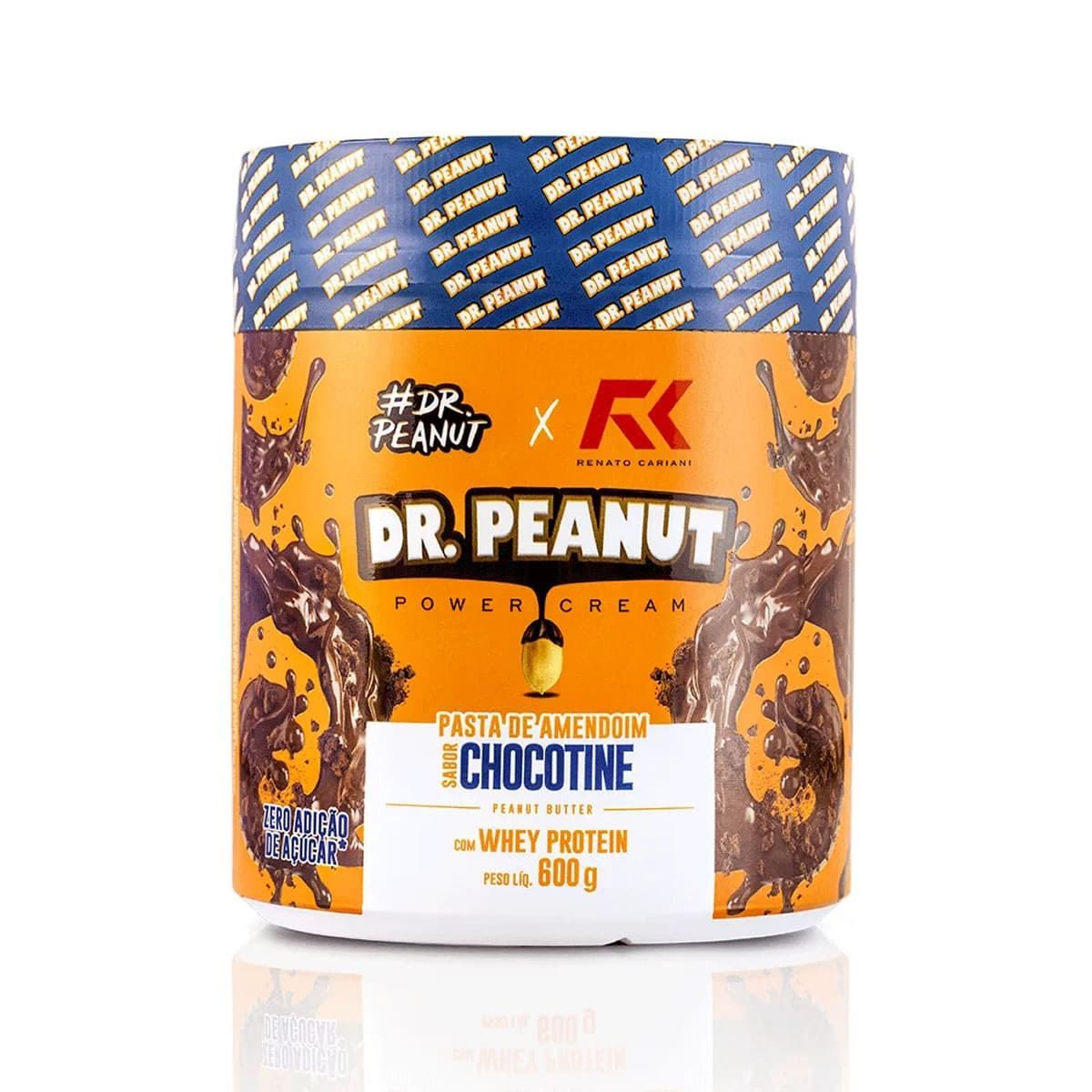 Pasta de Amendoim - 600g Chocotine com Whey Protein - Dr. Peanut*** Data Venc. 30/05/2025