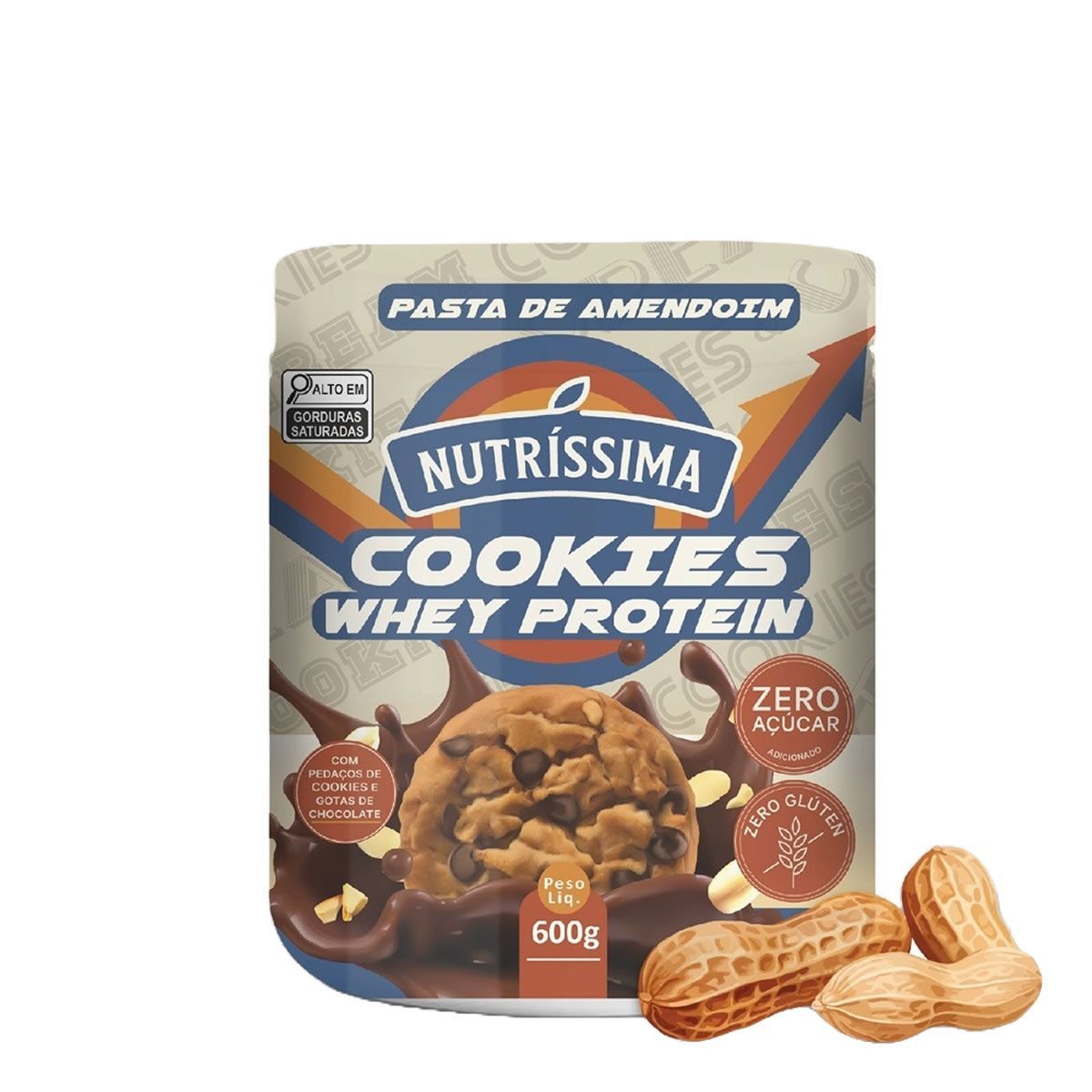 Pasta de Amendoim  - 600g Cookies and Cream - Nutr�ssima