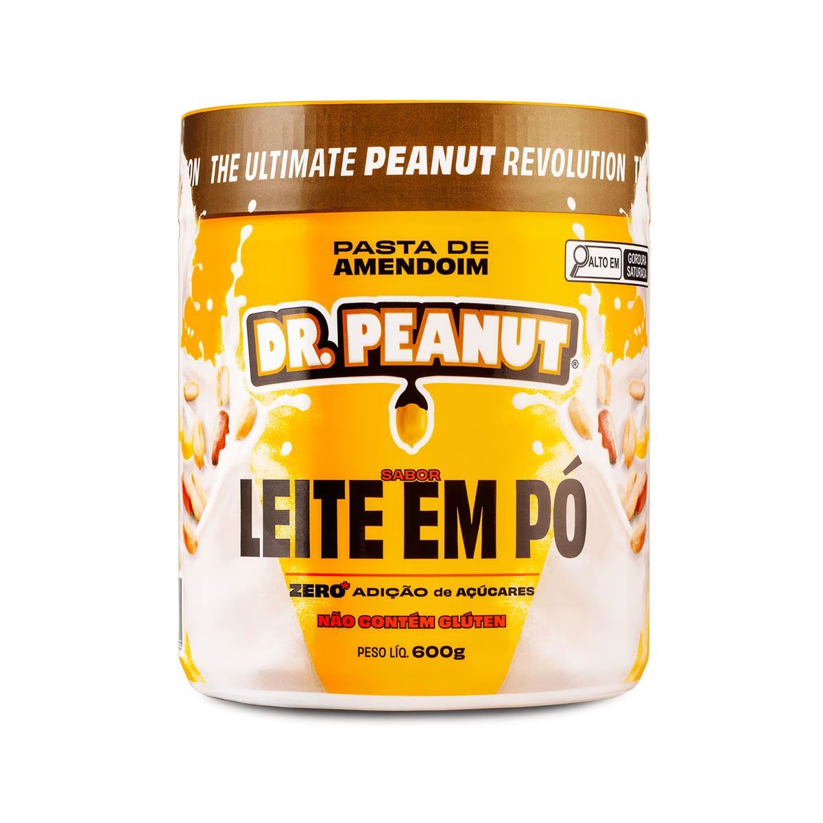 Pasta de Amendoim - 600g Leite em P� com Whey - Dr. Peanut