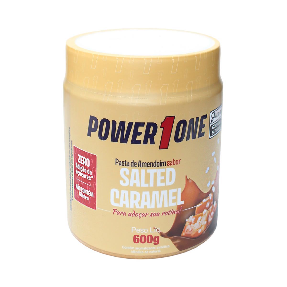 Pasta de Amendoim - 600g Salted Caramel - Power1one