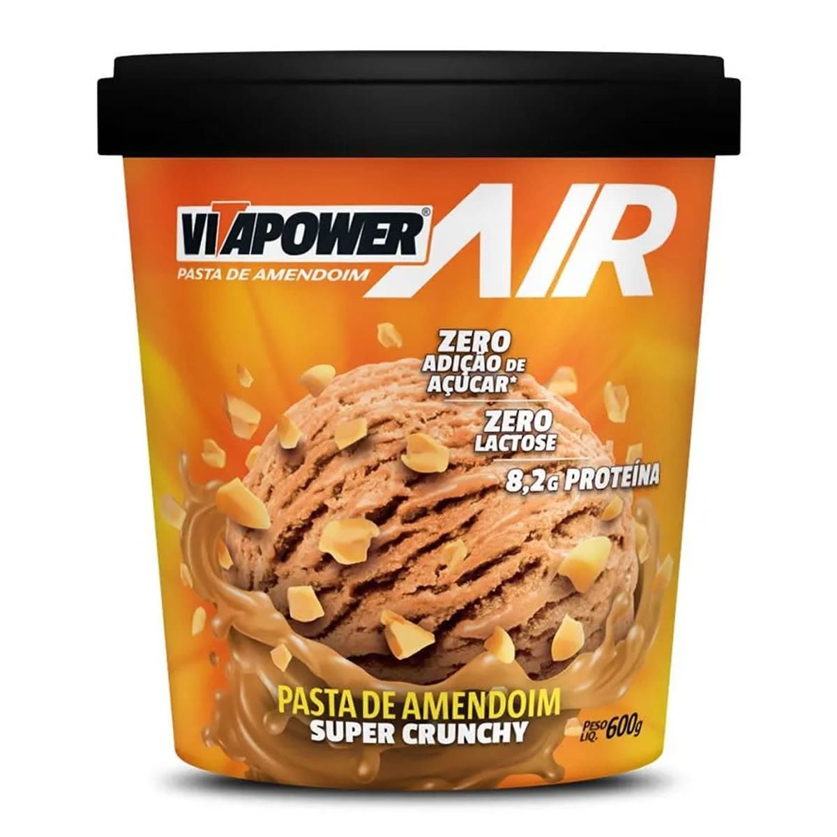 Pasta de Amendoim - 600g Super Crunchy - VitaPower Air*** Data Venc. 30/12/2024