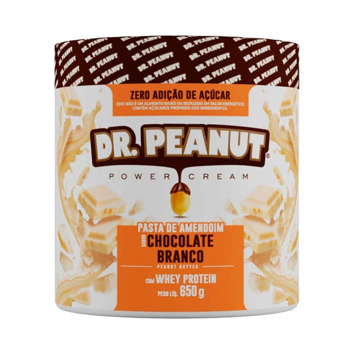 Pasta de Amendoim - 650g Chocolate Branco com Whey - Dr. Peanut