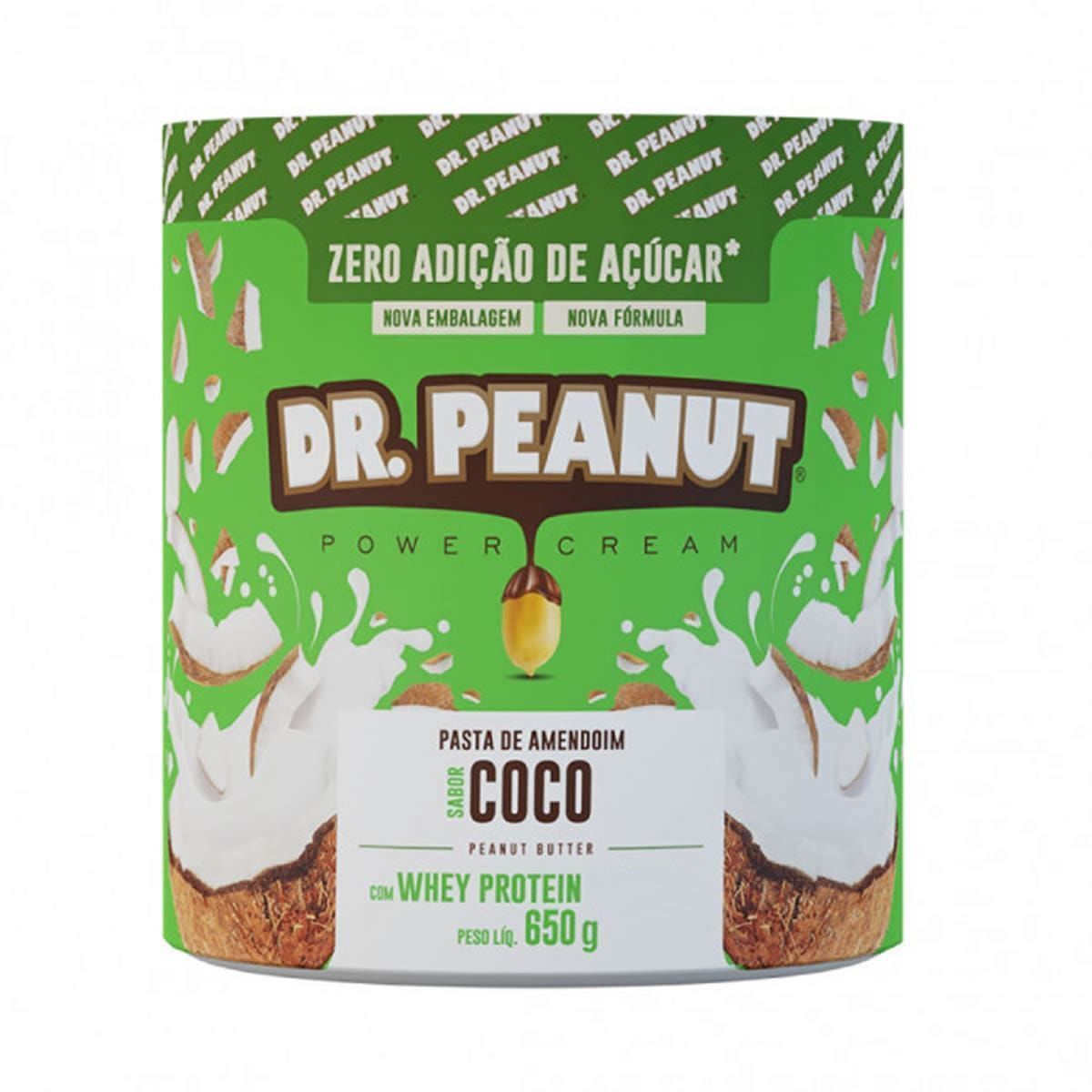 Pasta de Amendoim - 650g Coco com Whey - Dr. Peanut