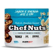 Pasta de Amendoim Chef Nuts - 400g Chocolate Branco e Cookies - Sudract Nutrition