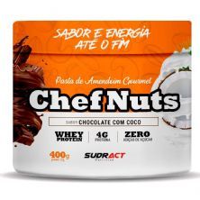 Pasta de Amendoim Chef Nuts - 400g Chocolate com Coco - Sudract Nutrition