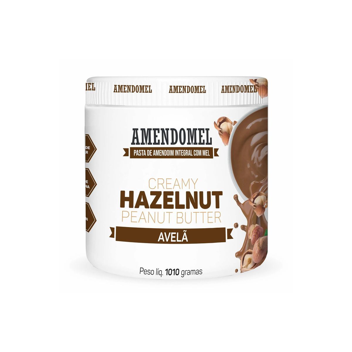 Pasta de Amendoim - 1010g Chocolate Branco Cacau c/ Avel� - AmendoMel*** Data Venc. 06/05/2025
