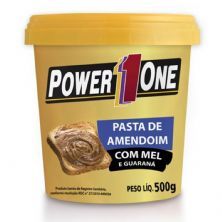 Pasta de Amendoim com Mel e Guaran� - 500g - Power One