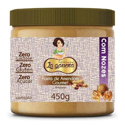 Pasta de Amendoim com Nozes - 450g - La Ganexa