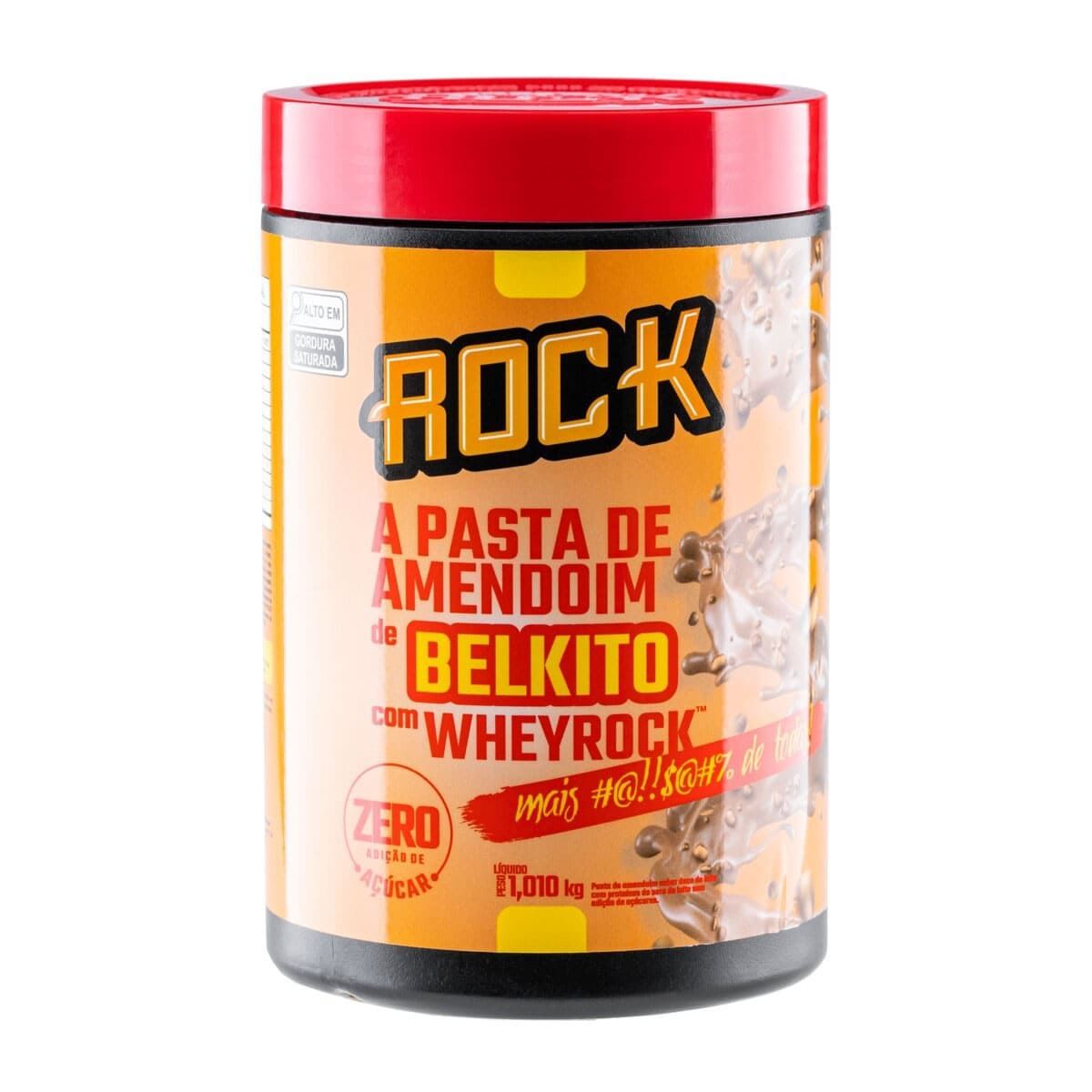 Pasta de Amendoim com Whey - 1000g Belkito - Rock Peanut