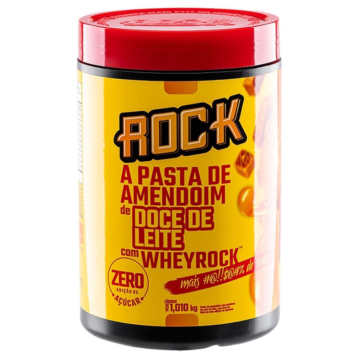Pasta de Amendoim com Whey - 1000g Doce de Leite - Rock Peanut