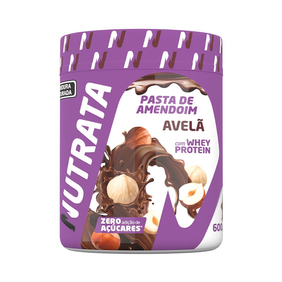 Pasta de Amendoim com Whey - 600g Avel� - Nutrata*** Data Venc. 30/10/2024