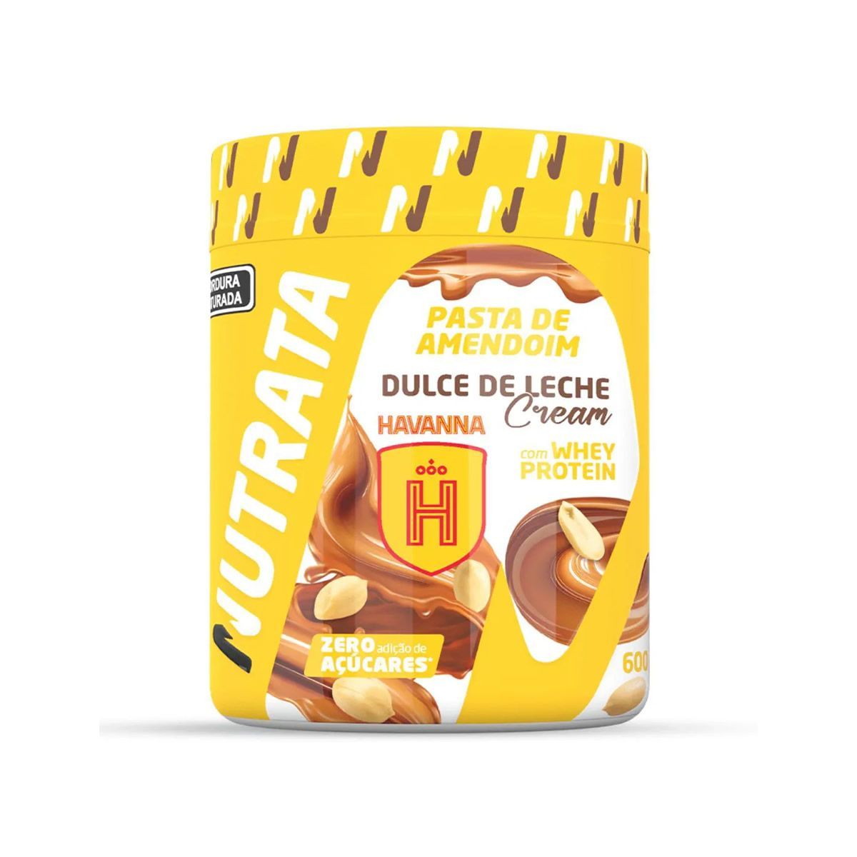 Pasta de Amendoim com Whey - 600g Dulce de Leche Cream Havanna - Nutrata