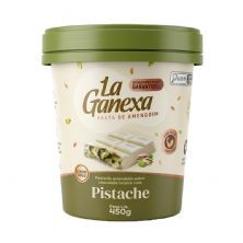 Pasta de Amendoim Com Whey Protein - 450g  Pistache - La Ganexa