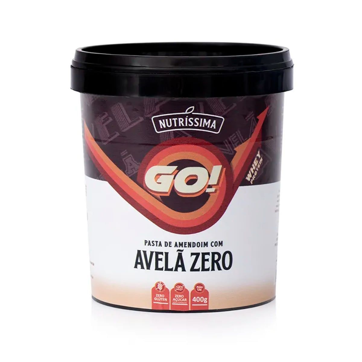 Pasta de Amendoim Go! - 400g  Avel� Zero - Nutr�ssima*** Data Venc. 21/09/2023
