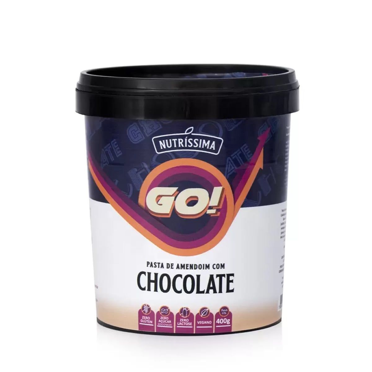 Pasta de Amendoim Go! - 400g Chocolate - Nutr�ssima*** Data Venc. 08/10/2023