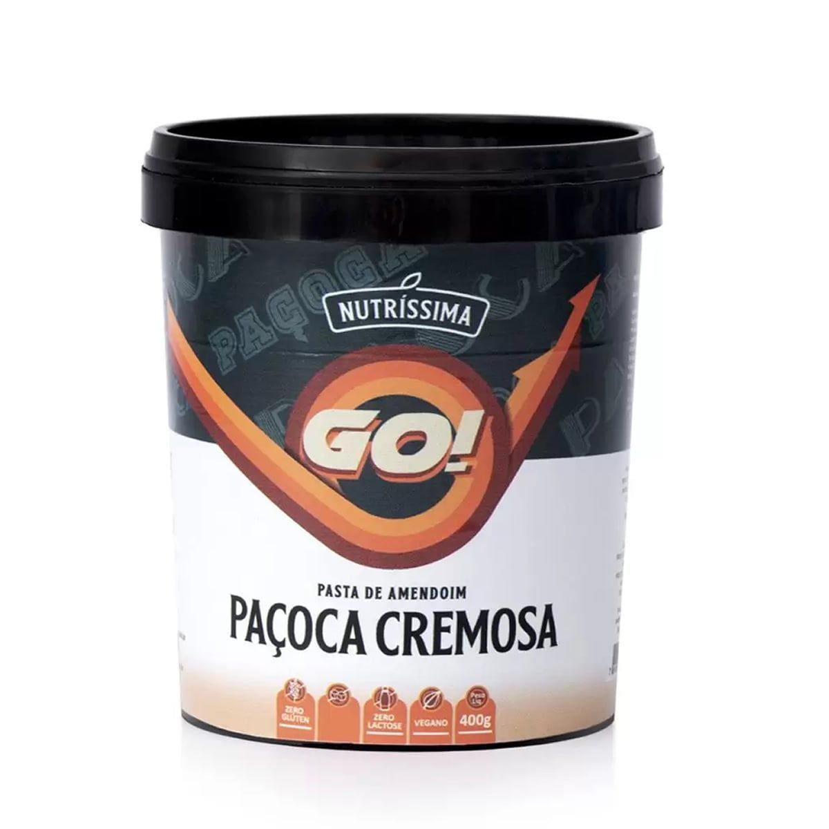 Pasta de Amendoim Go! - 400g Pa�oca Cremosa - Nutr�ssima*** Data Venc. 07/10/2023