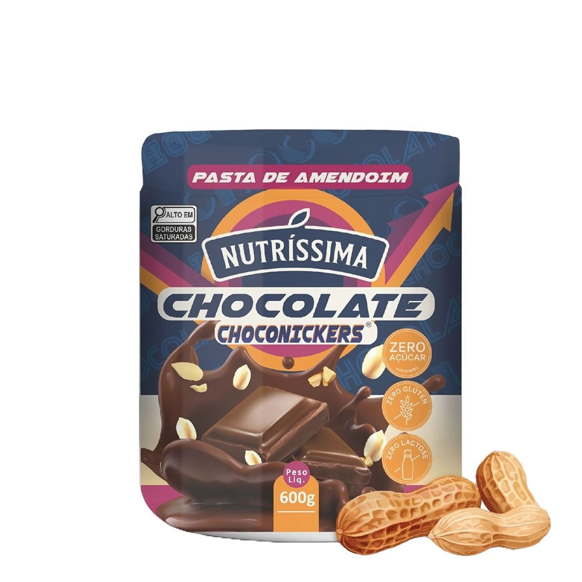 Pasta de Amendoim  - 600g Chocolate - Nutr�ssima
