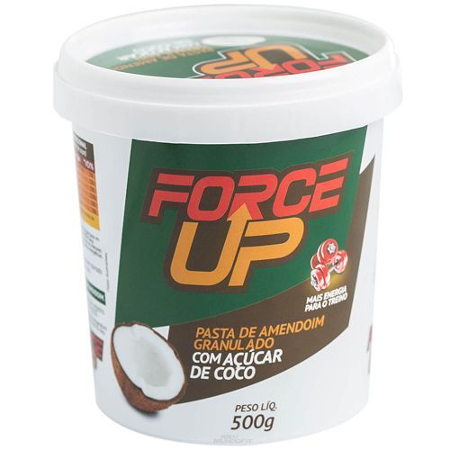 Pasta de Amendoim Granulado com A��car de C�co - 500g - Force Up