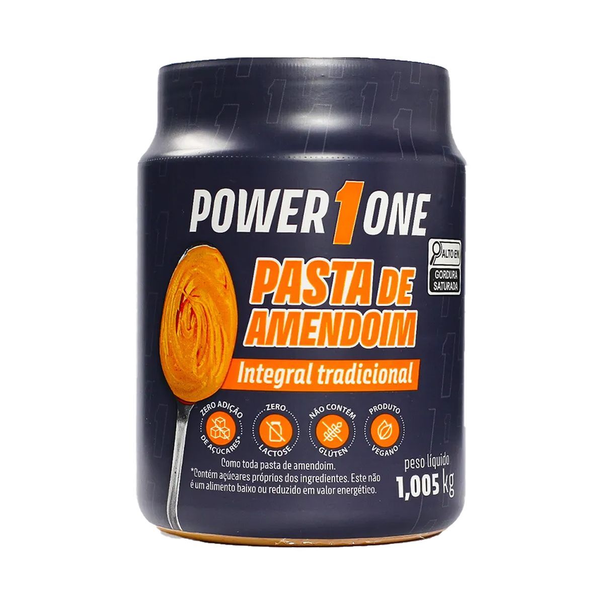 Pasta de Amendoim Integral - 1005g - Power One