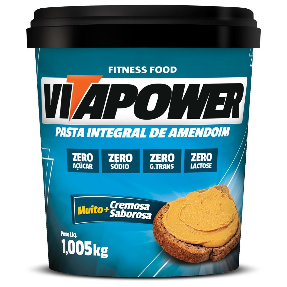 Pasta de Amendoim Integral - 1005g Natural  - Vitapower