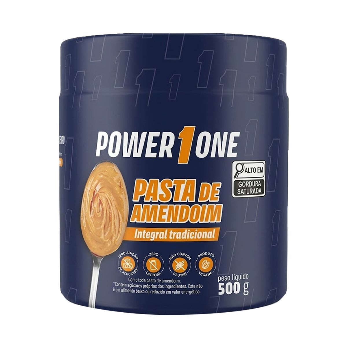 Pasta de Amendoim Integral - 500g - Power One