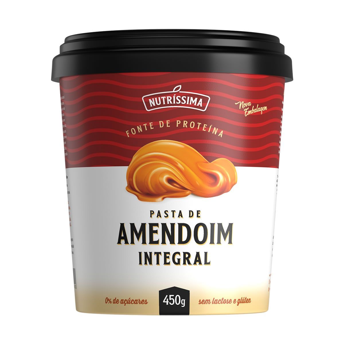 Pasta Amendoim Integral - 450g Lisa - Nutr�ssima