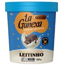 Pasta de Amendoim Com Whey Protein - 450g Leitinho - La Ganexa