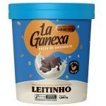 Pasta de Amendoim Com Whey Protein - 450g Leitinho - La Ganexa