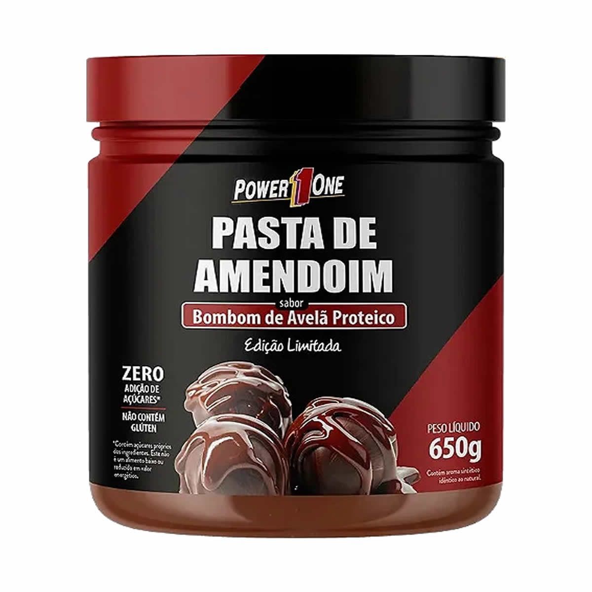 Pasta de Amendoim Mans�o Maromba - 650g Bombom de Avel� Proteico - Power One